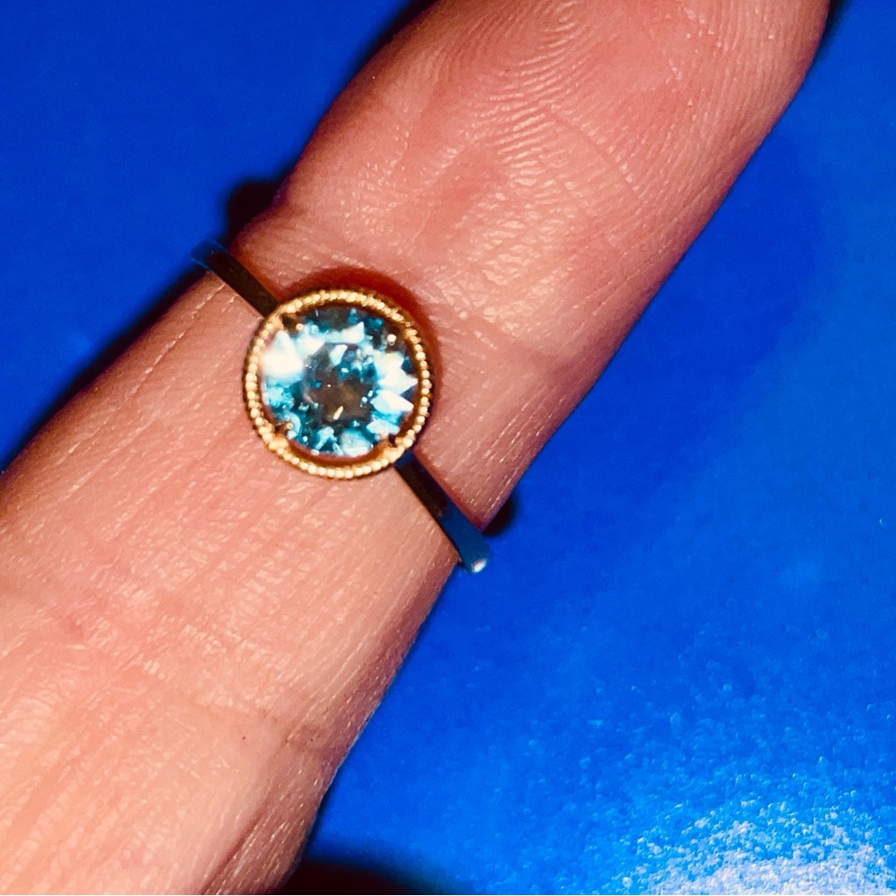 10k gold Topaz ring.